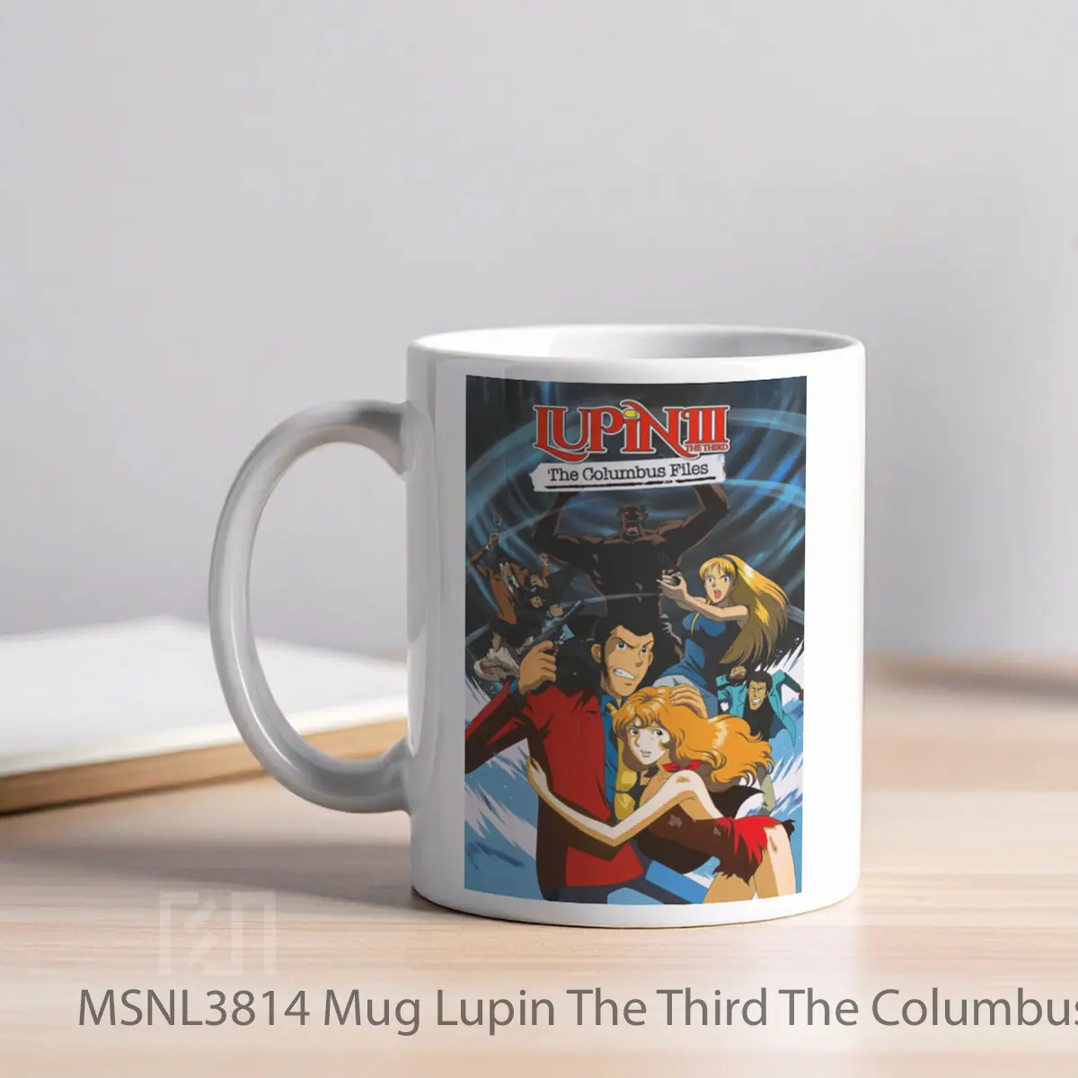 Mug Lupin The Third The Columbus Files Gelas Keramik Tema Film MSNL3814 - Tampak Kiri
