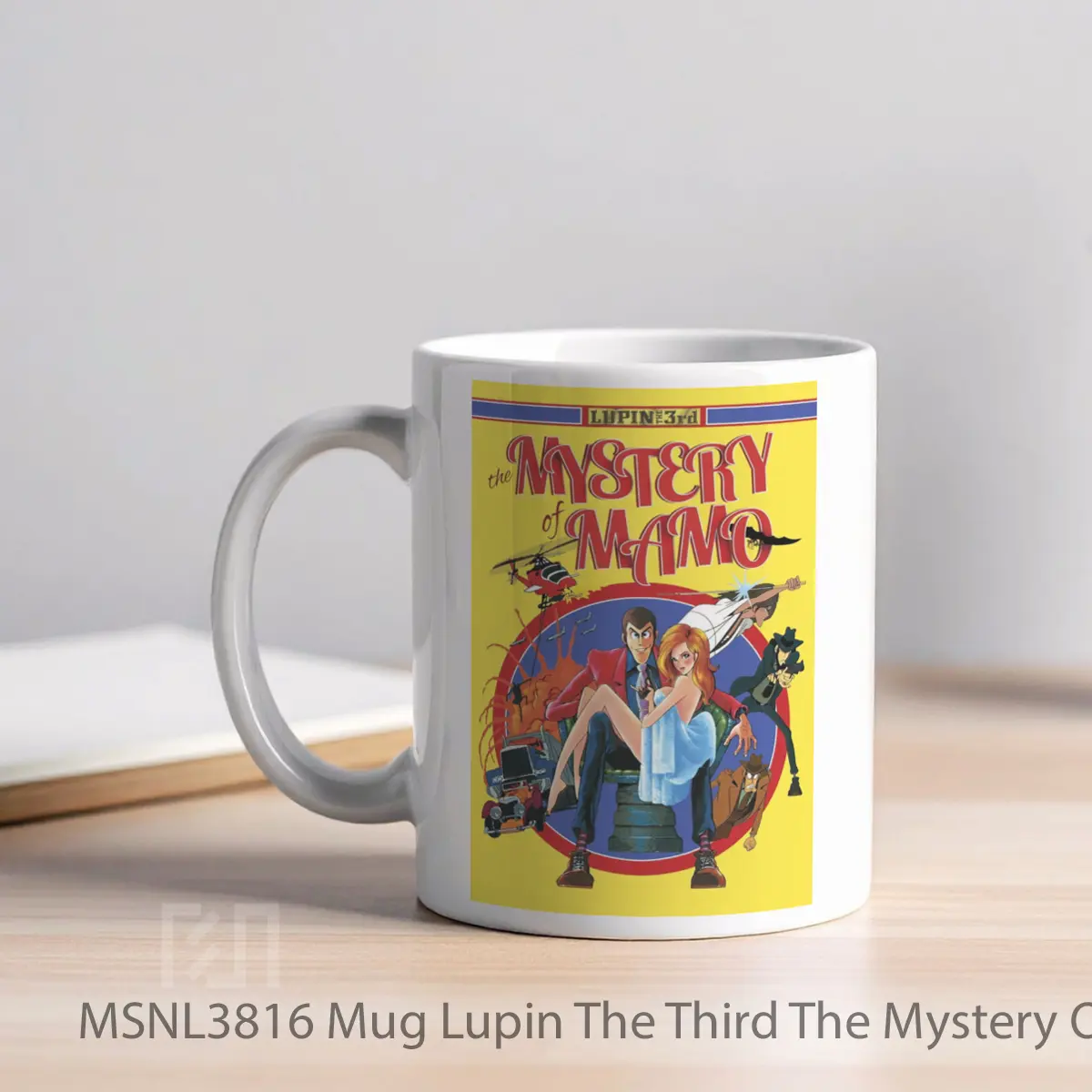 Mug Lupin The Third The Mystery Of Mamo Gelas Keramik Tema Film MSNL3816 - Tampak Kiri