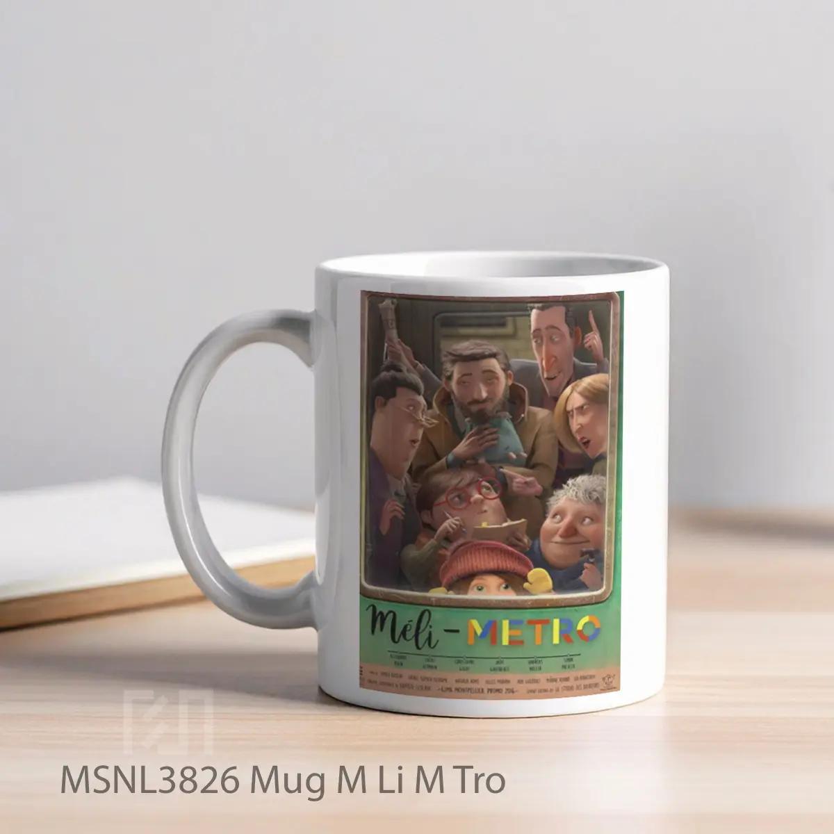 Mug M Li M Tro Gelas Keramik Tema Film MSNL3826 - Tampak Kiri