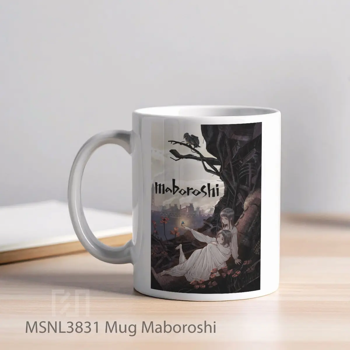Mug Maboroshi Gelas Keramik Tema Film MSNL3831 - Tampak Kiri