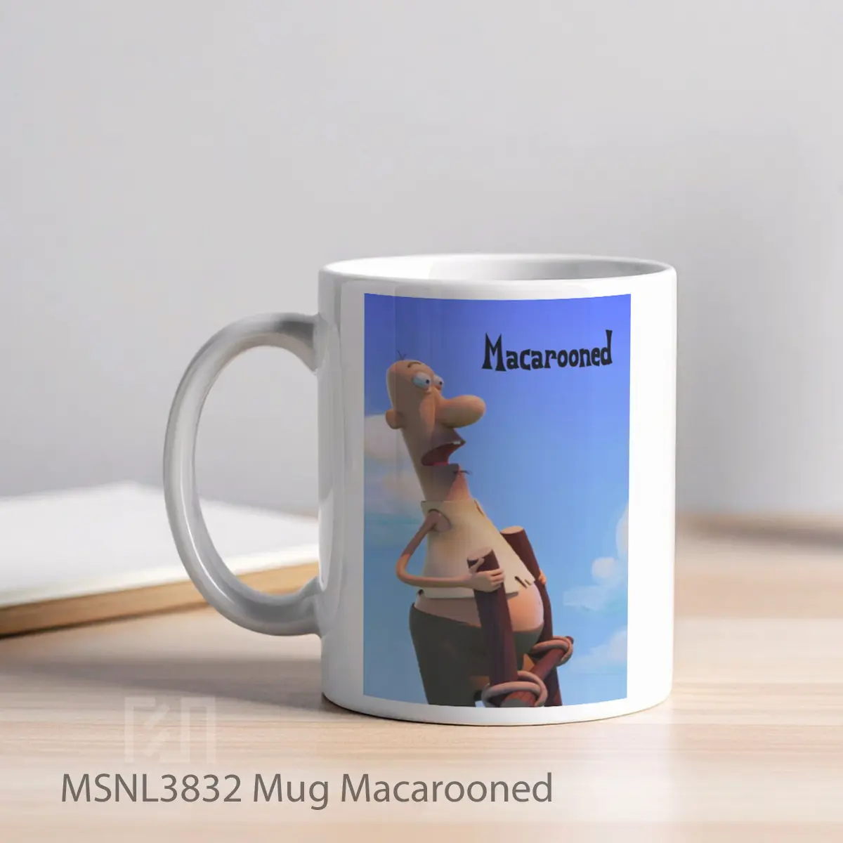 Mug Macarooned Gelas Keramik Tema Film MSNL3832 - Tampak Kiri