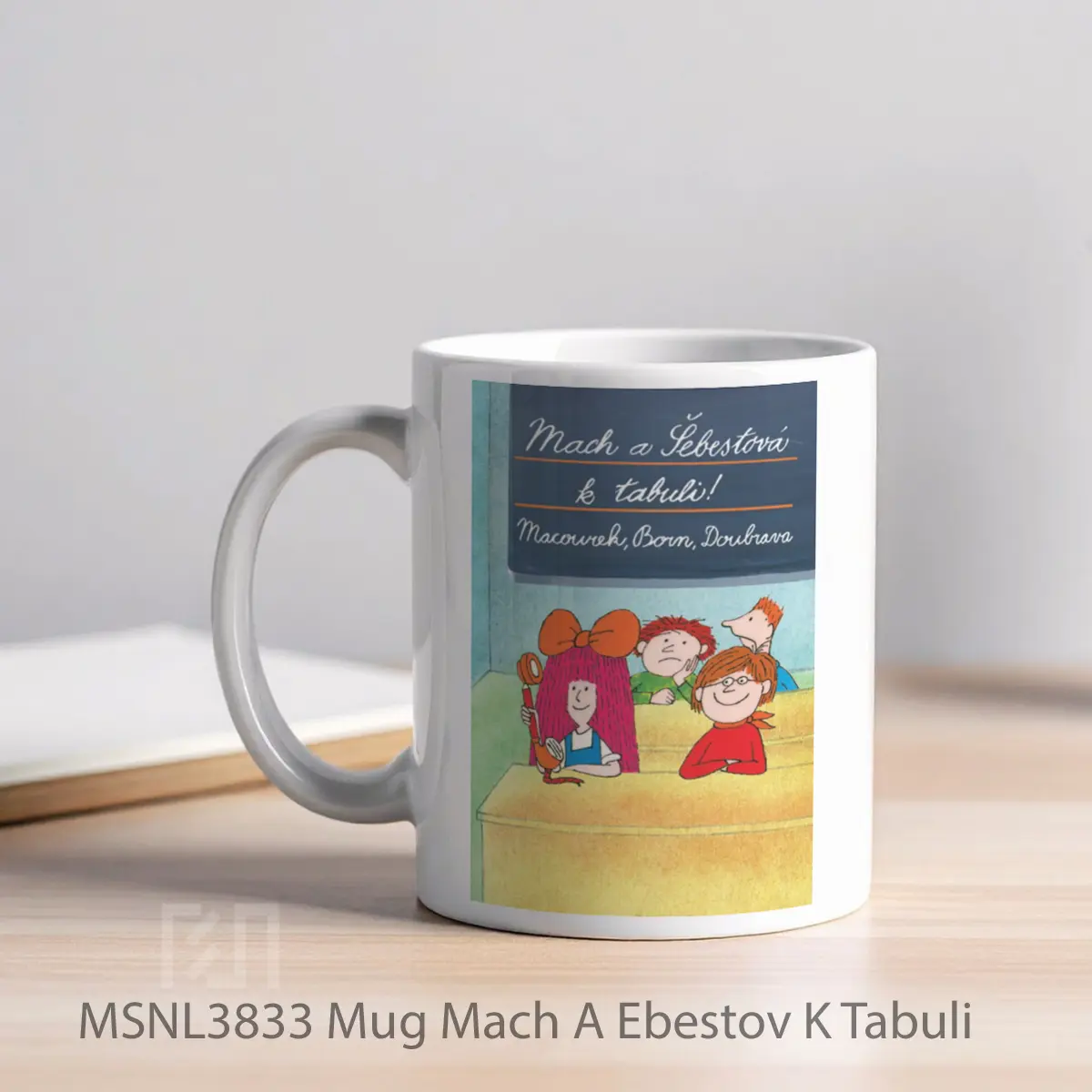 Mug Mach A Ebestov K Tabuli Gelas Keramik Tema Film MSNL3833 - Tampak Kiri