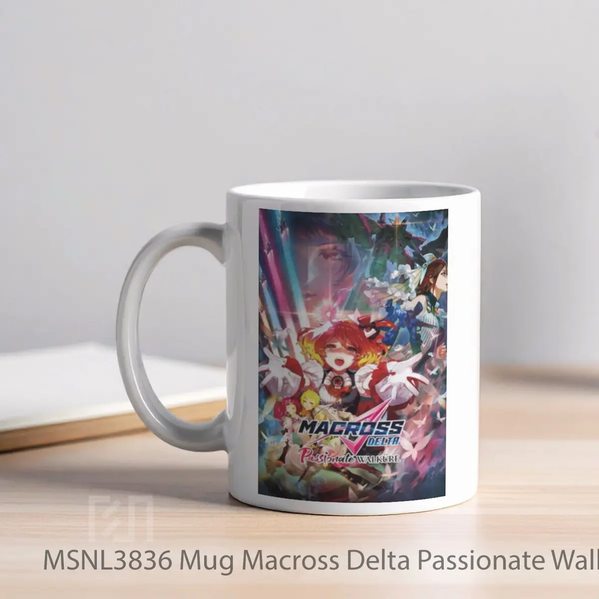 Mug Macross Delta Passionate Walk Re Gelas Keramik Tema Film MSNL3836 - Tampak Kiri
