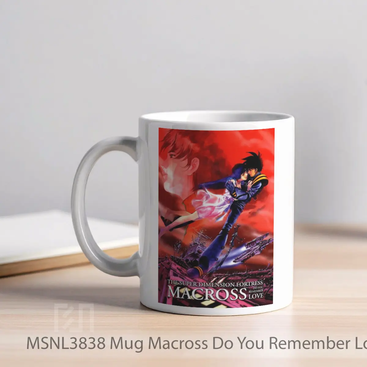Mug Macross Do You Remember Love Gelas Keramik Tema Film MSNL3838 - Tampak Kiri