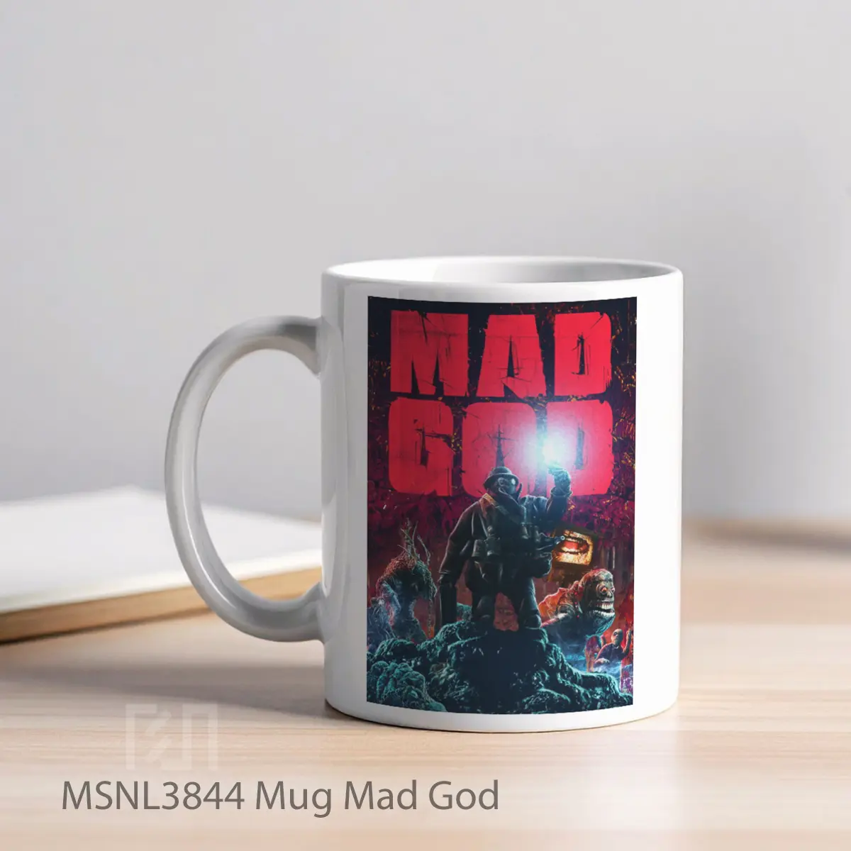 Mug Mad God Gelas Keramik Tema Film MSNL3844 - Tampak Kiri