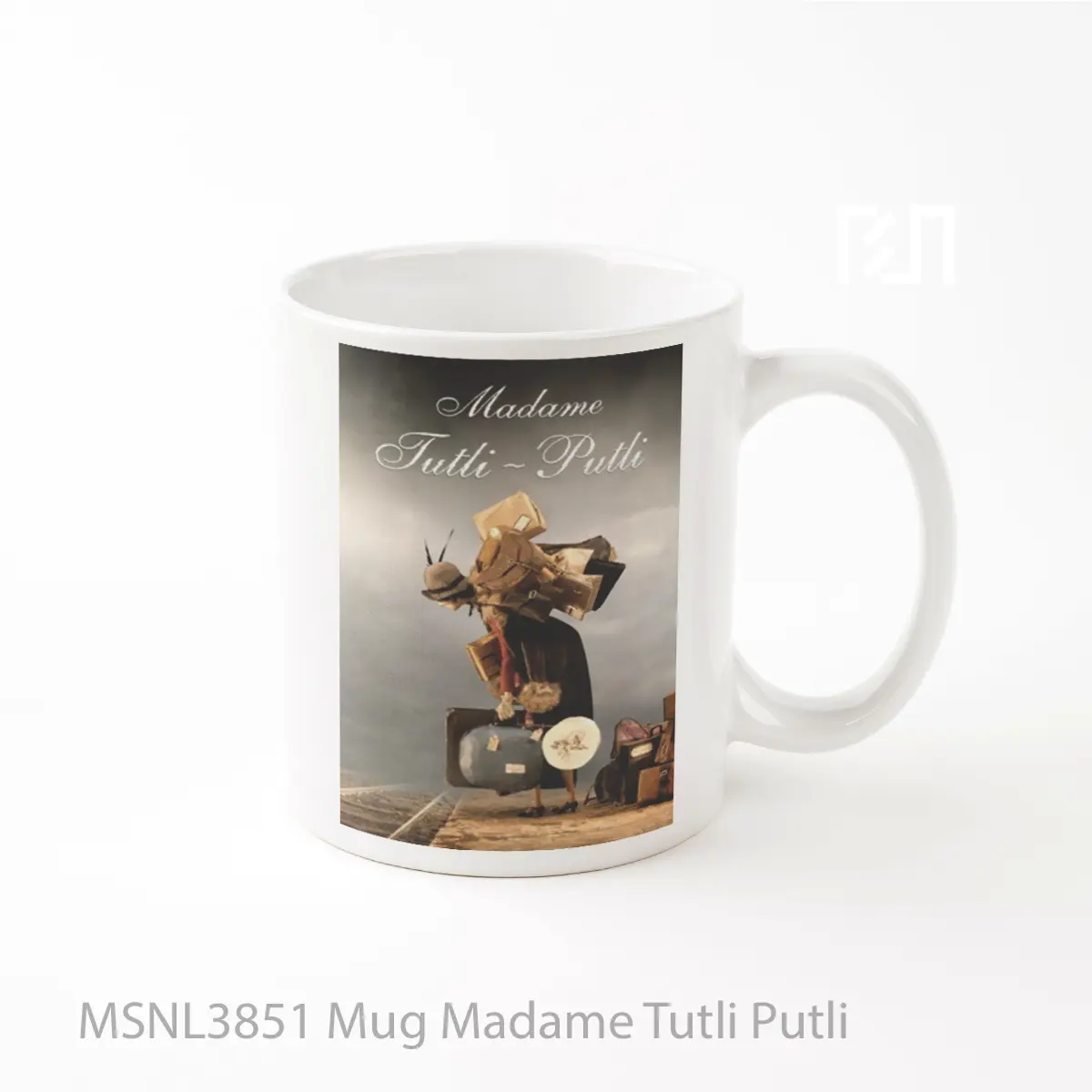 Mug Madame Tutli Putli Gelas Keramik Tema Film MSNL3851