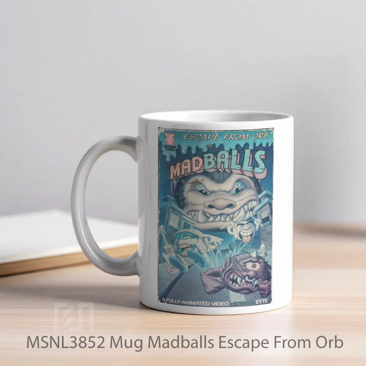 Mug Madballs Escape From Orb Gelas Keramik Tema Film MSNL3852 - Tampak Kiri