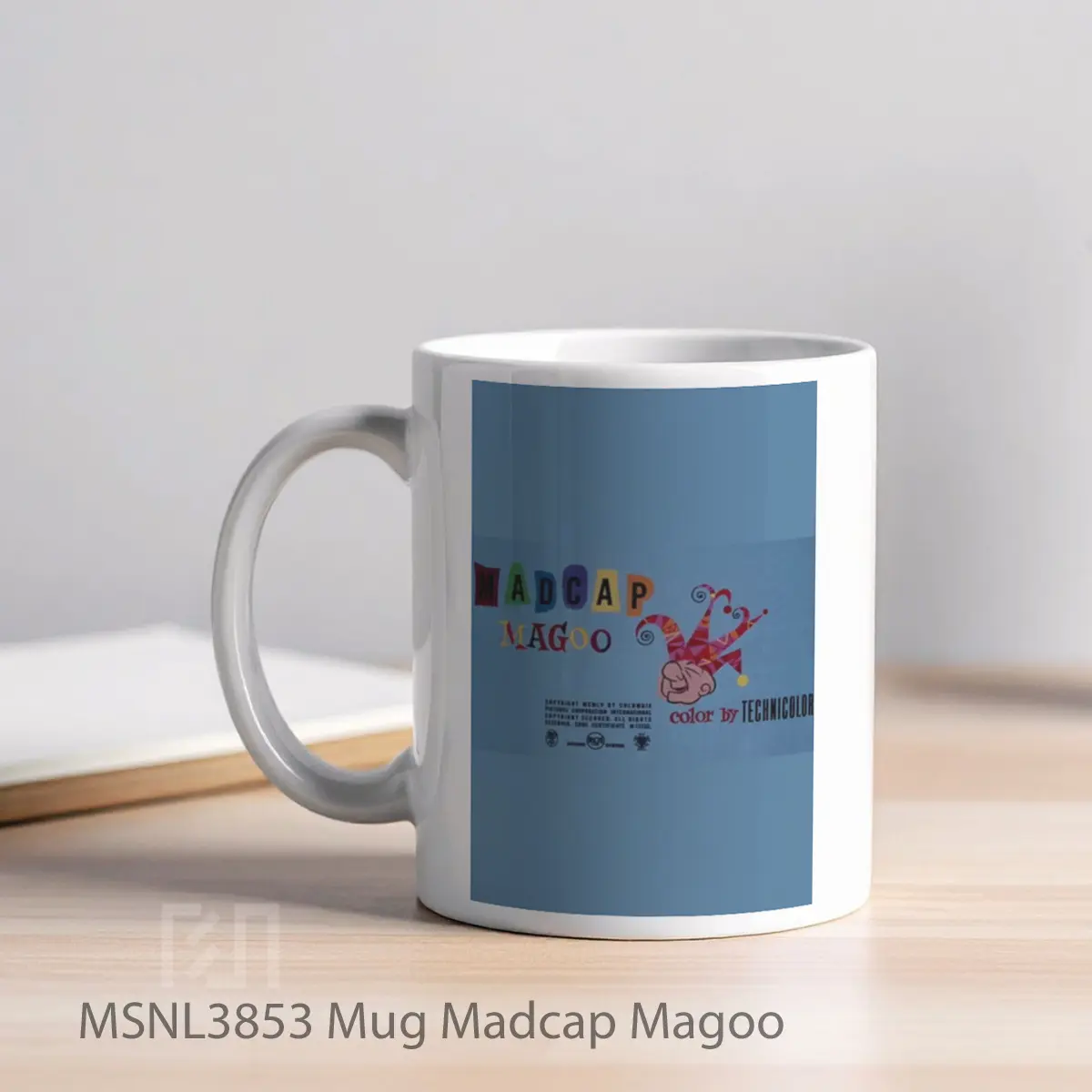 Mug Madcap Magoo Gelas Keramik Tema Film MSNL3853 - Tampak Kiri