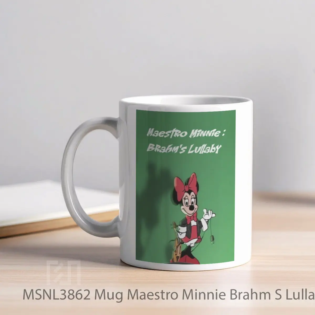 Mug Maestro Minnie Brahm S Lullabye Gelas Keramik Tema Film MSNL3862 - Tampak Kiri