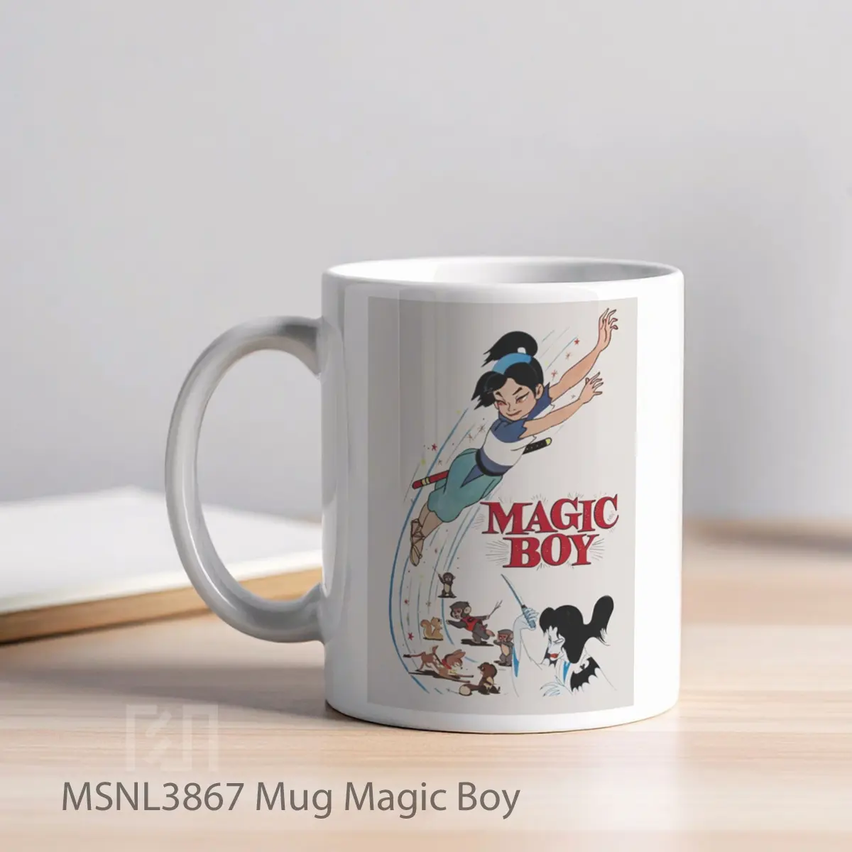 Mug Magic Boy Gelas Keramik Tema Film MSNL3867 - Tampak Kiri