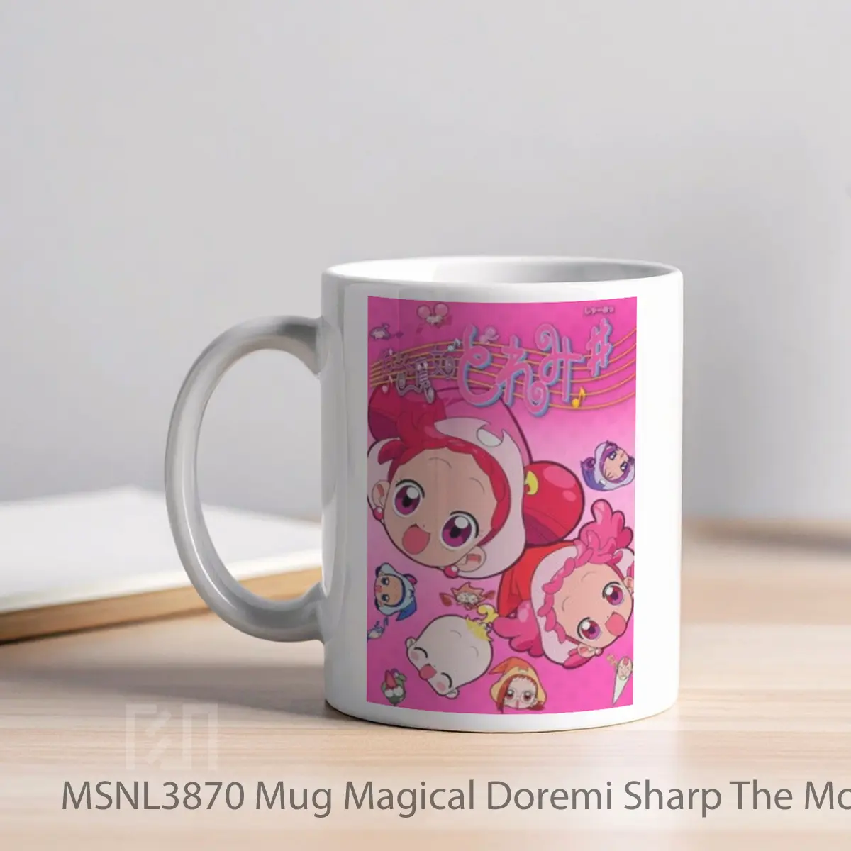 Mug Magical Doremi Sharp The Movie Gelas Keramik Tema Film MSNL3870 - Tampak Kiri
