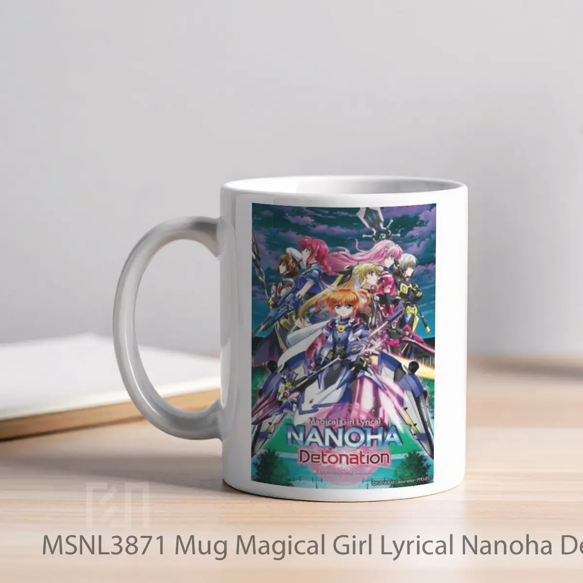 Mug Magical Girl Lyrical Nanoha Detonation Gelas Keramik Tema Film MSNL3871 - Tampak Kiri