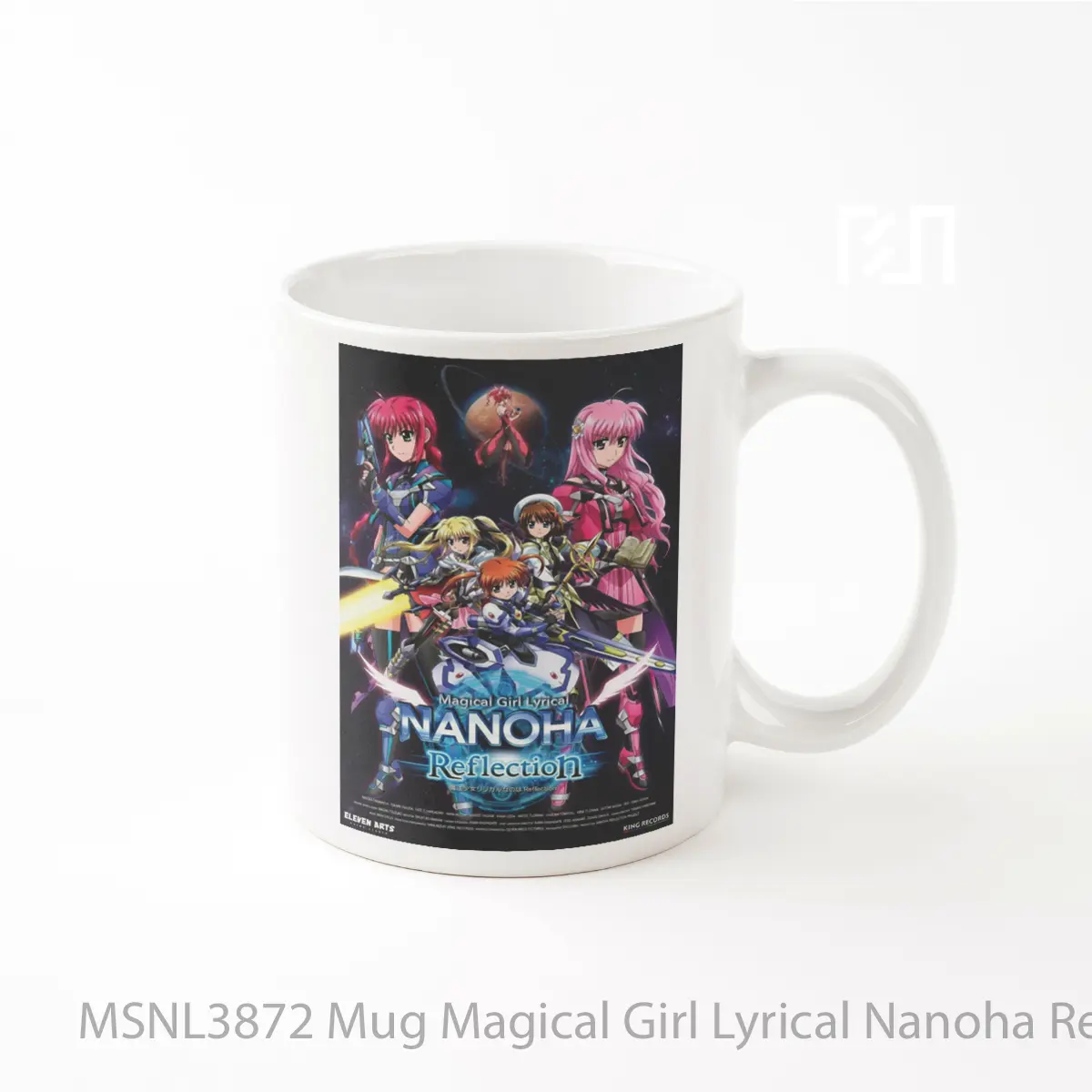 Mug Magical Girl Lyrical Nanoha Reflection Gelas Keramik Tema Film MSNL3872