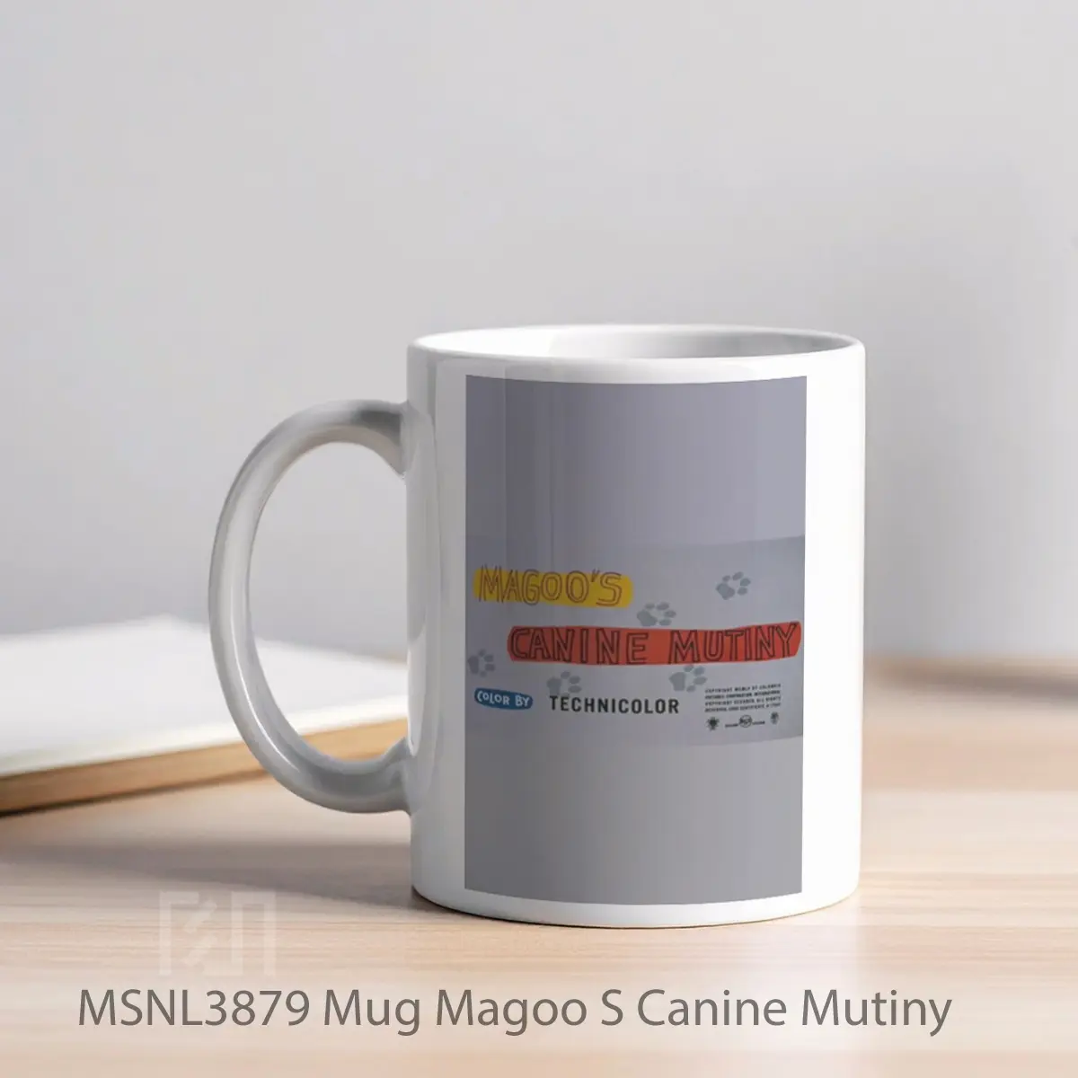 Mug Magoo S Canine Mutiny Gelas Keramik Tema Film MSNL3879 - Tampak Kiri