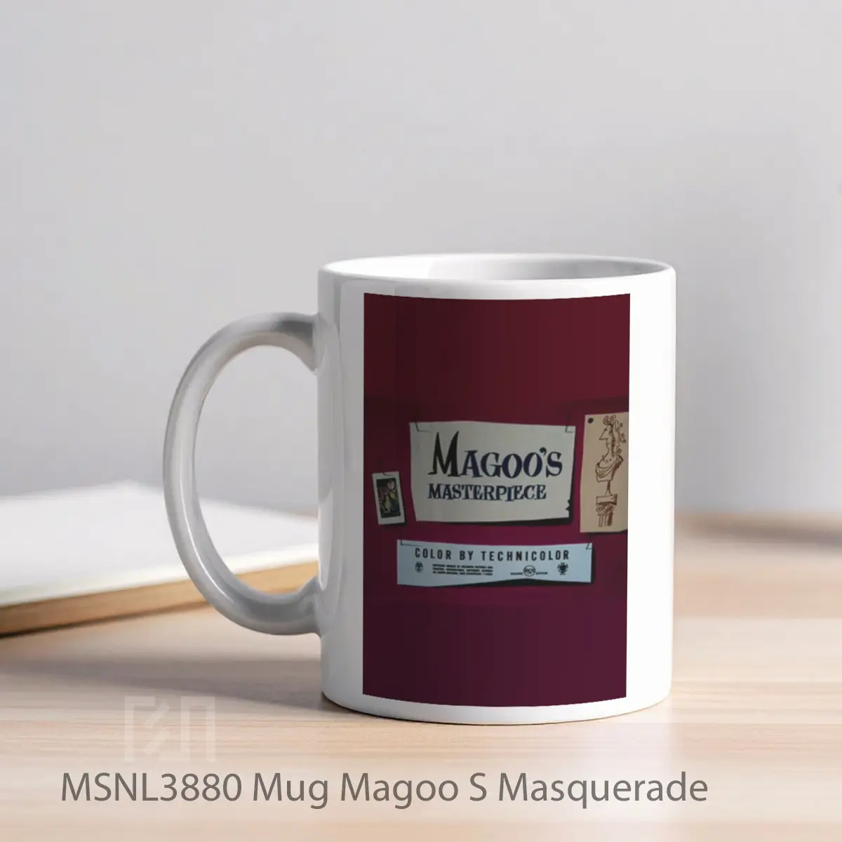 Mug Magoo S Masquerade Gelas Keramik Tema Film MSNL3880 - Tampak Kiri