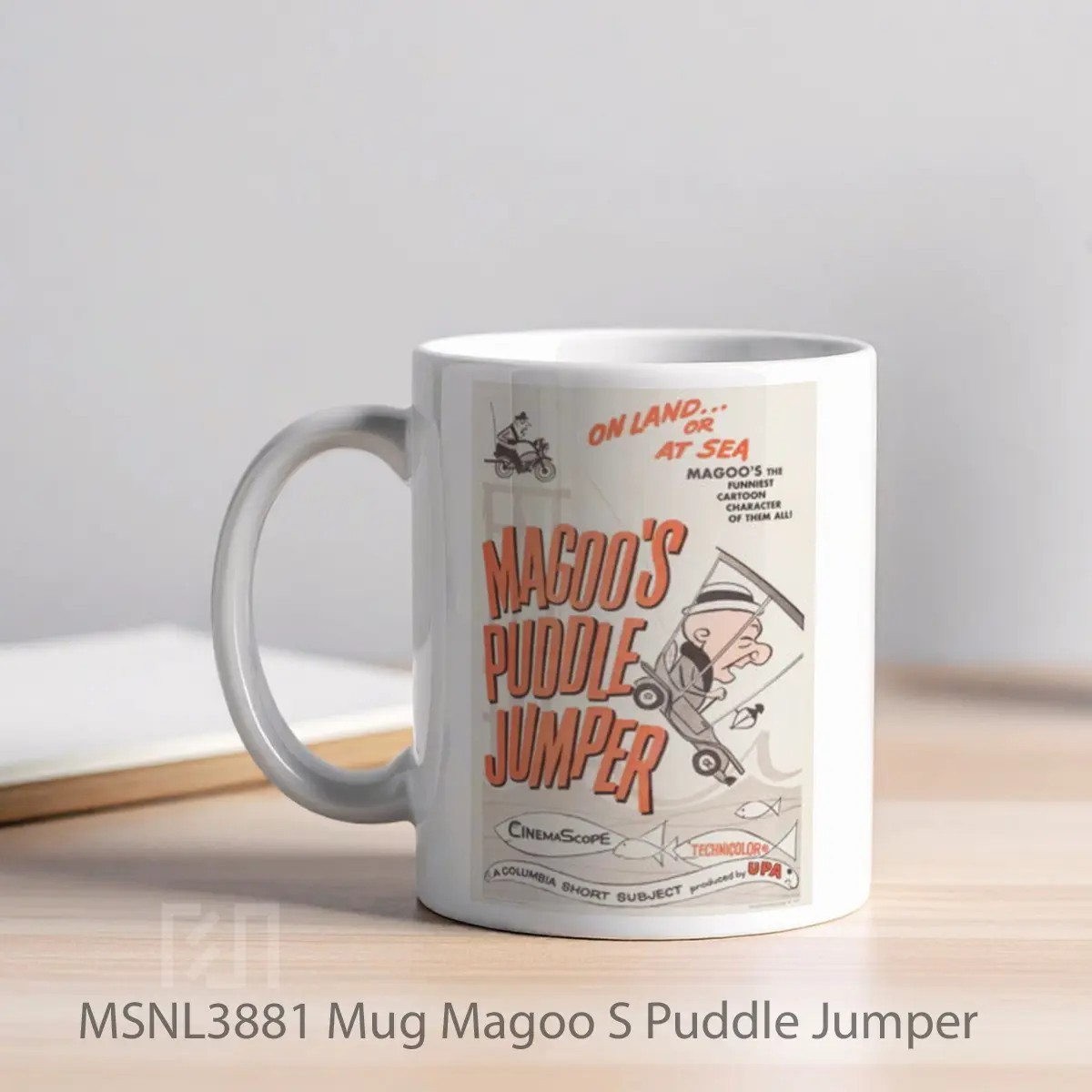 Mug Magoo S Puddle Jumper Gelas Keramik Tema Film MSNL3881 - Tampak Kiri