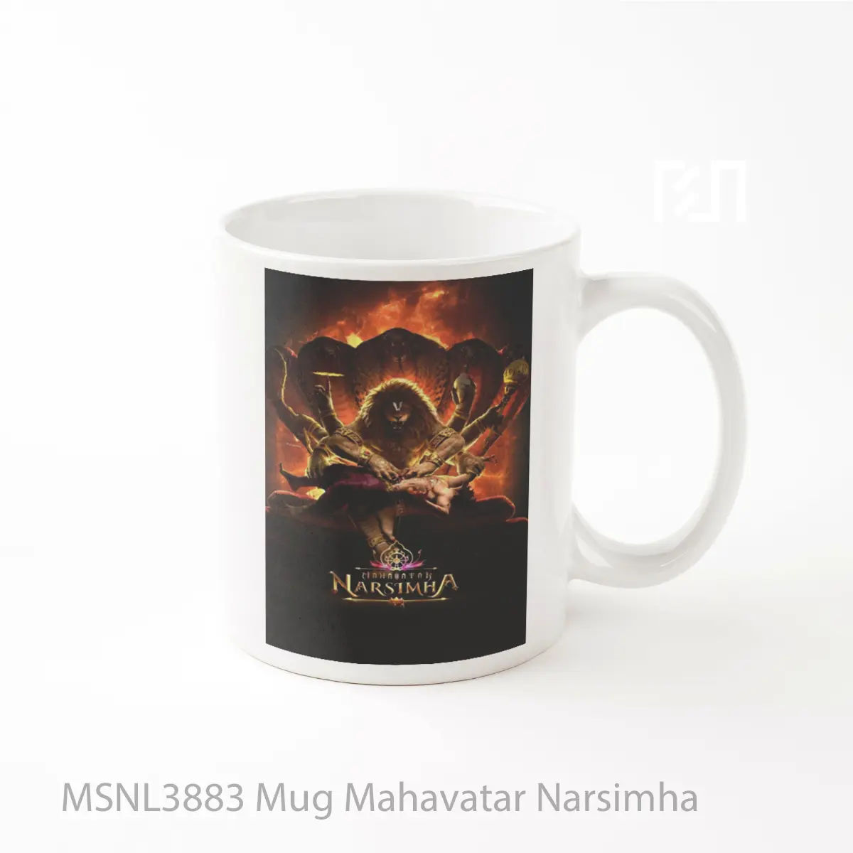 Mug Mahavatar Narsimha Gelas Keramik Tema Film MSNL3883