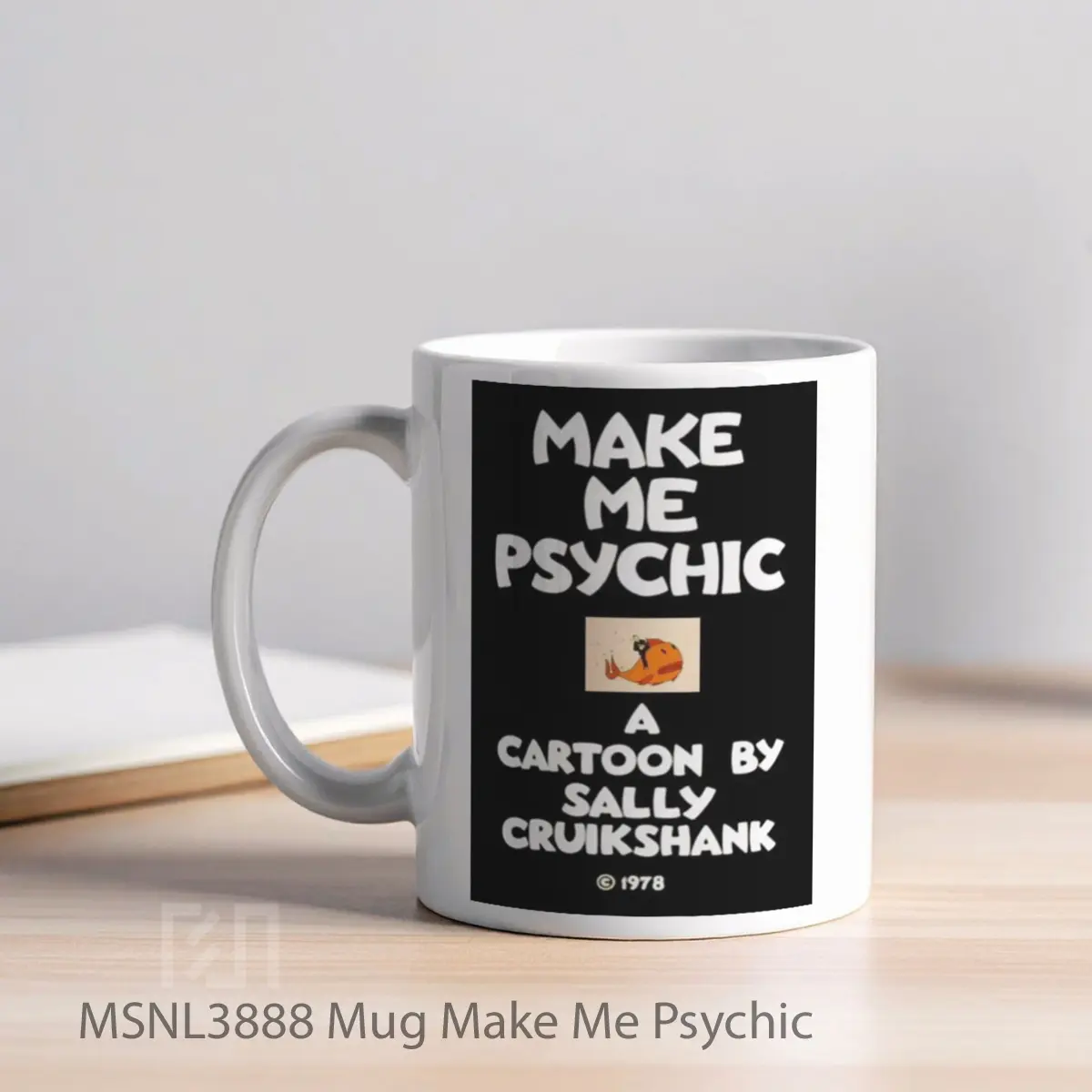 Mug Make Me Psychic Gelas Keramik Tema Film MSNL3888 - Tampak Kiri