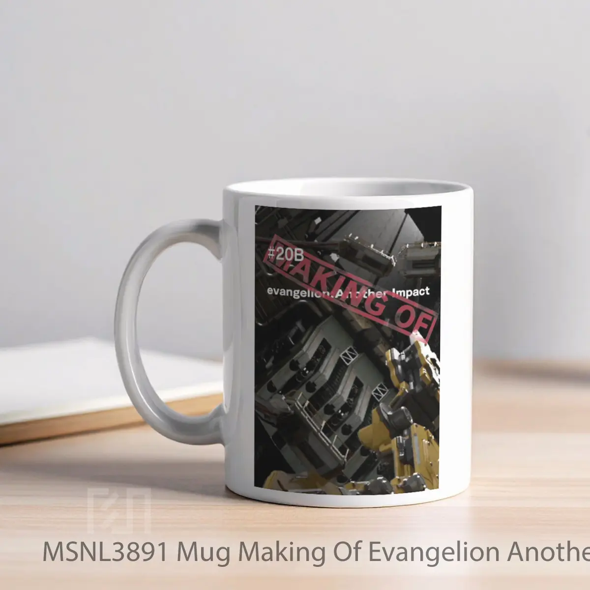Mug Making Of Evangelion Another Impact Gelas Keramik Tema Film MSNL3891 - Tampak Kiri