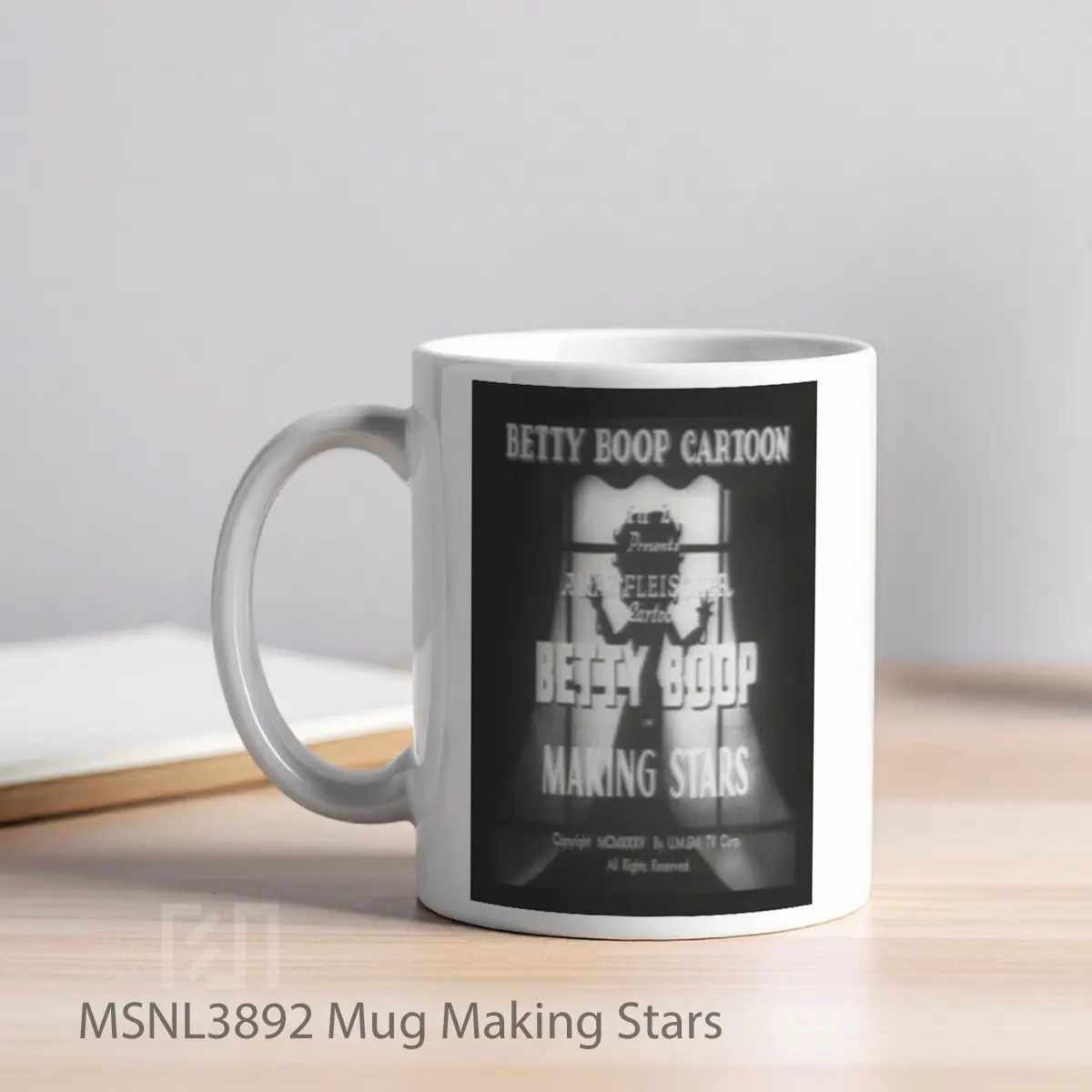 Mug Making Stars Gelas Keramik Tema Film MSNL3892 - Tampak Kiri