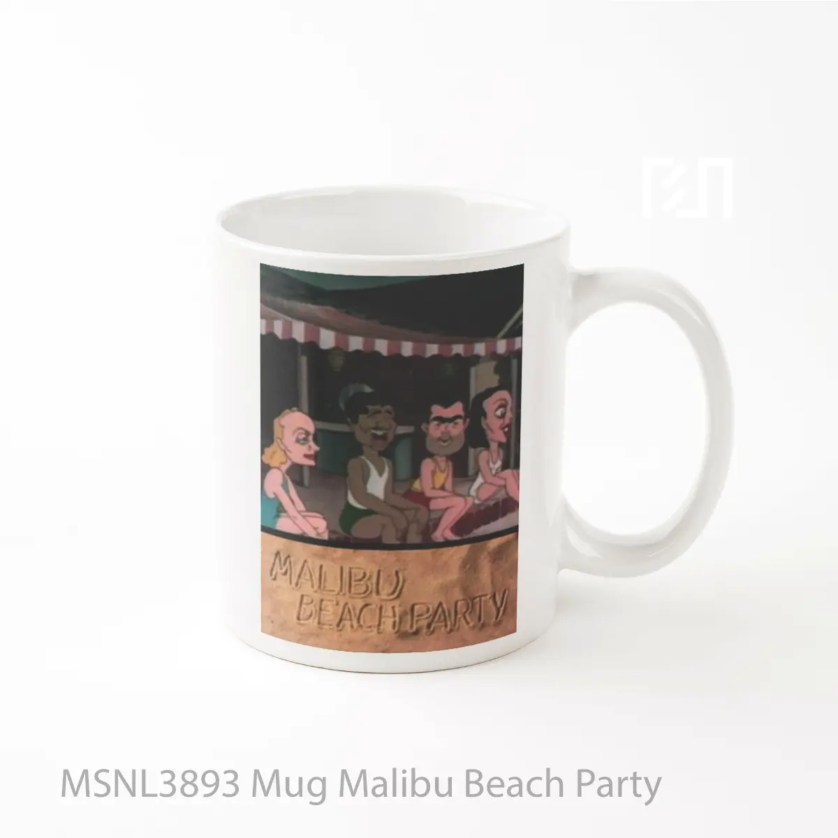 Mug Malibu Beach Party Gelas Keramik Tema Film MSNL3893