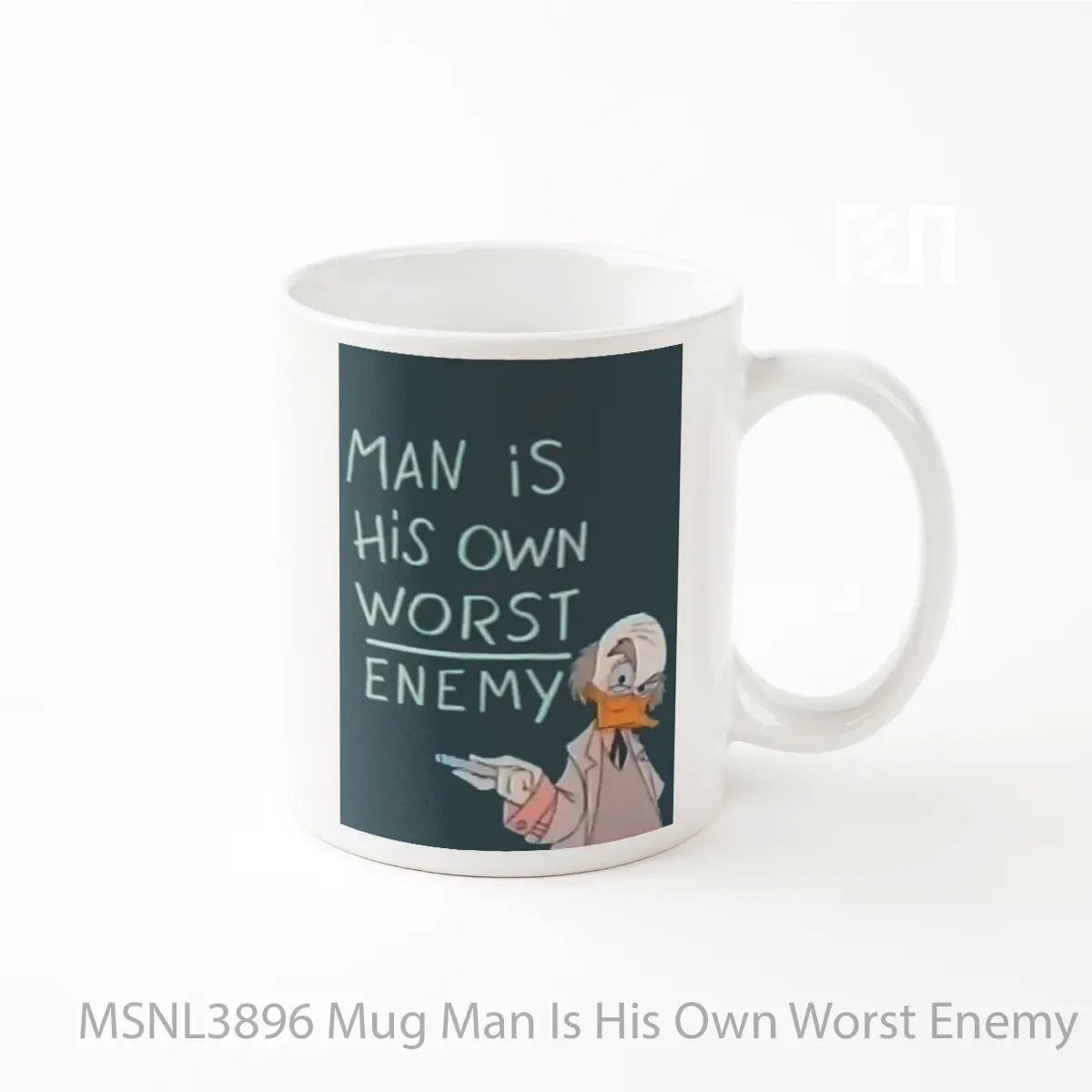 Mug Man Is His Own Worst Enemy Gelas Keramik Tema Film MSNL3896