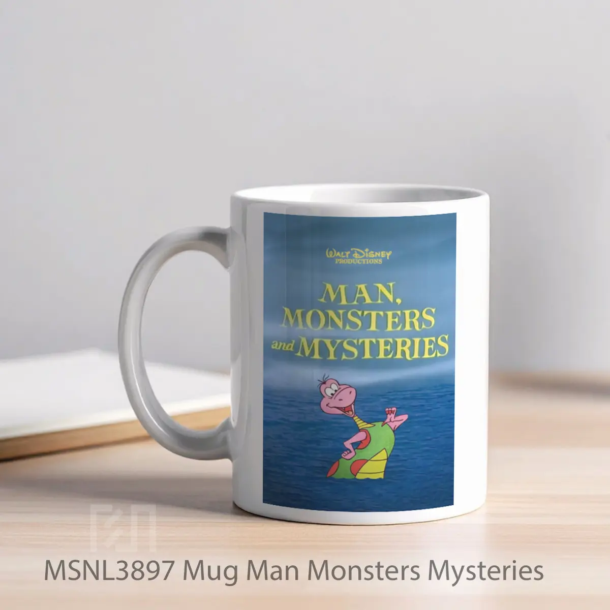 Mug Man Monsters Mysteries Gelas Keramik Tema Film MSNL3897 - Tampak Kiri