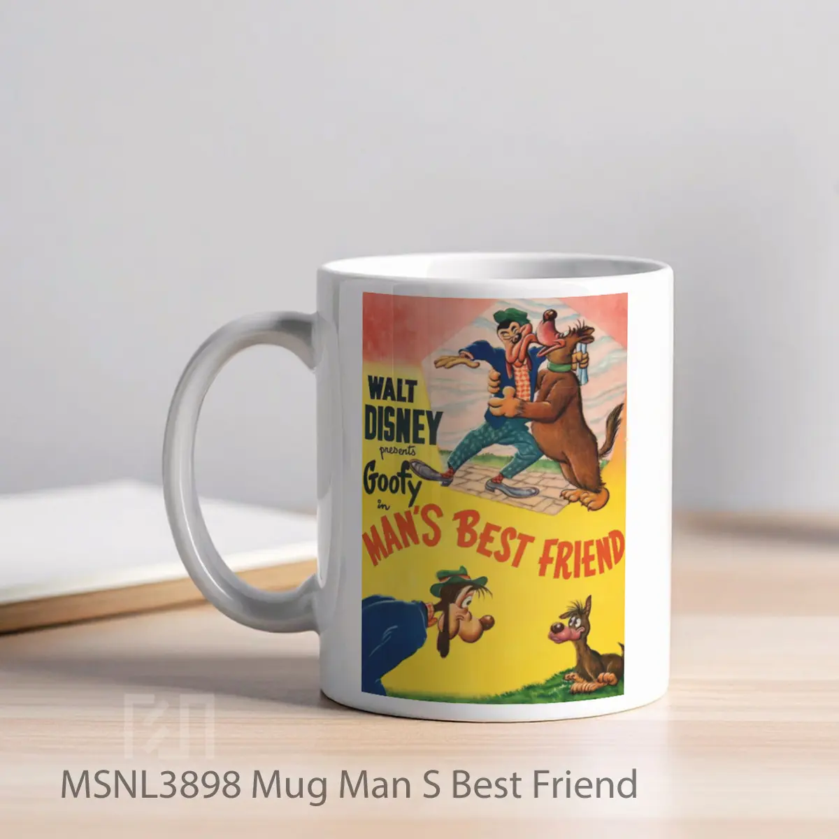 Mug Man S Best Friend Gelas Keramik Tema Film MSNL3898 - Tampak Kiri