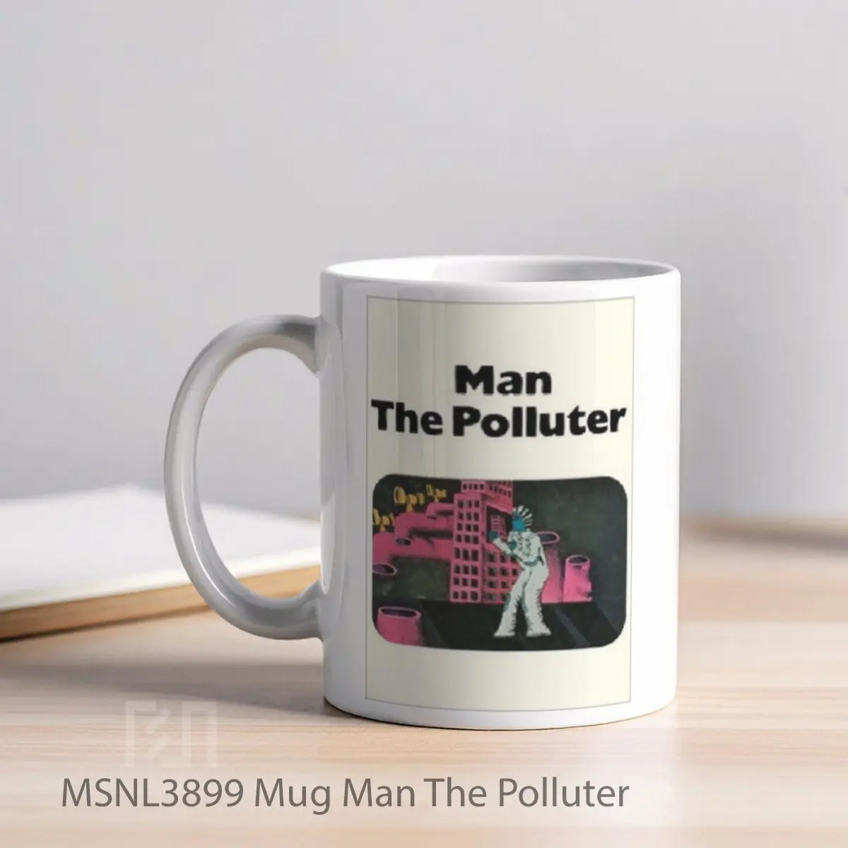 Mug Man The Polluter Gelas Keramik Tema Film MSNL3899 - Tampak Kiri