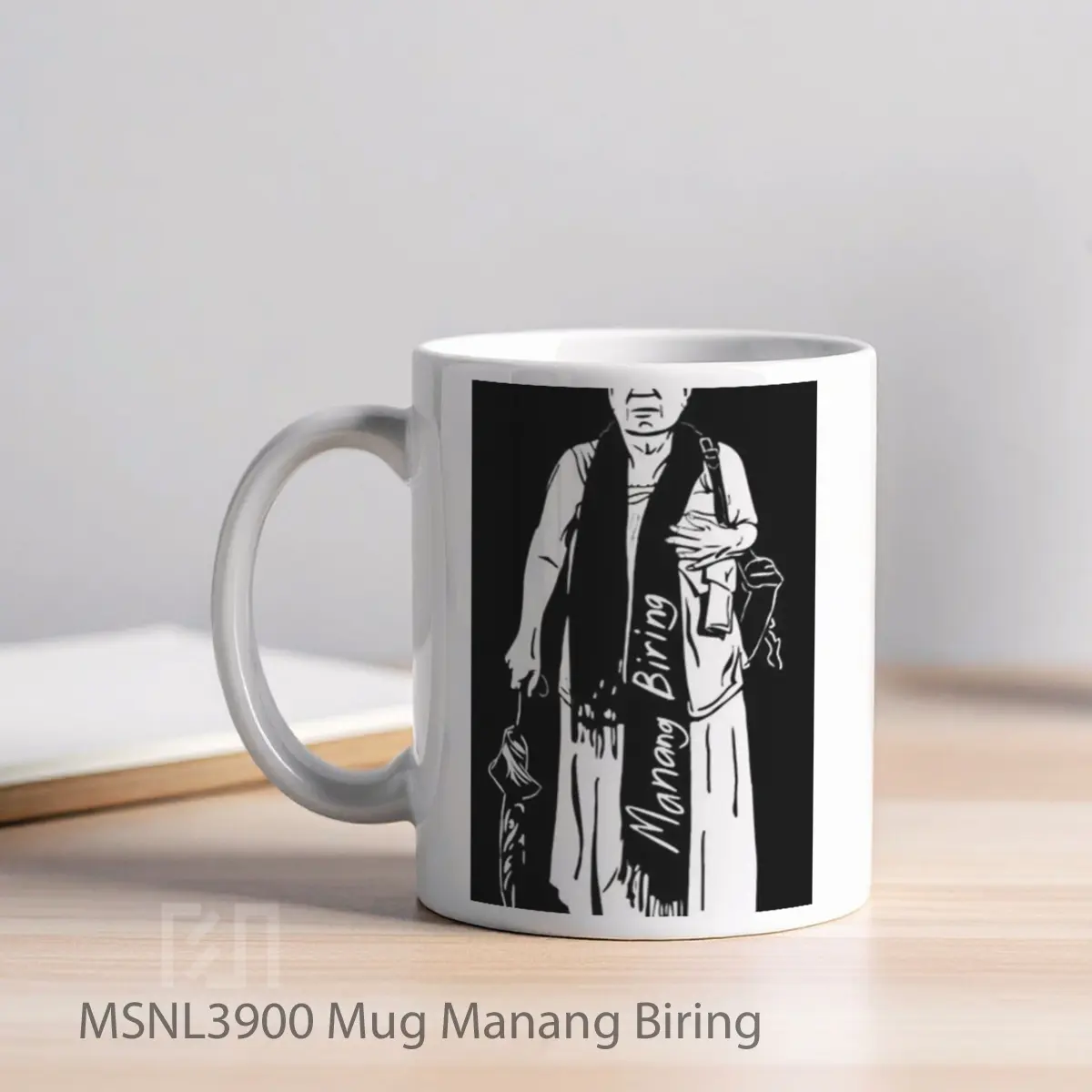 Mug Manang Biring Gelas Keramik Tema Film MSNL3900 - Tampak Kiri