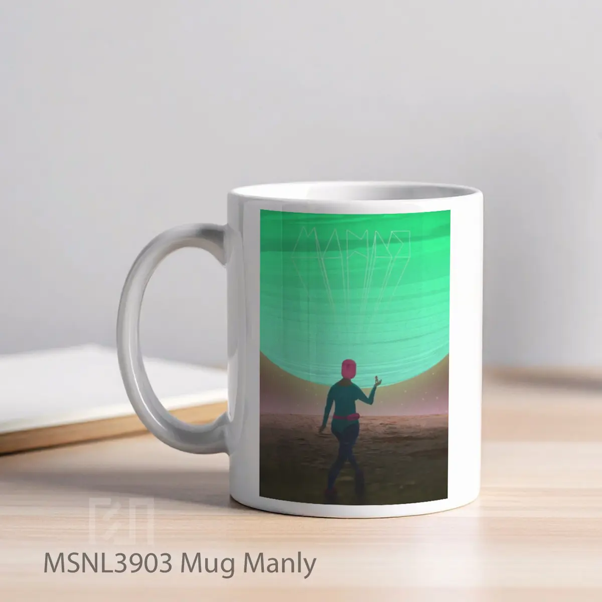 Mug Manly Gelas Keramik Tema Film MSNL3903 - Tampak Kiri