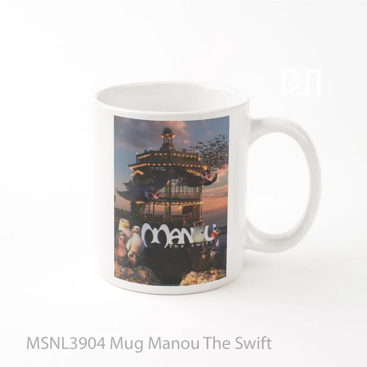Mug Manou The Swift Gelas Keramik Tema Film MSNL3904