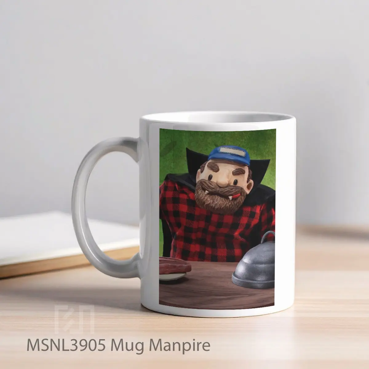Mug Manpire Gelas Keramik Tema Film MSNL3905 - Tampak Kiri
