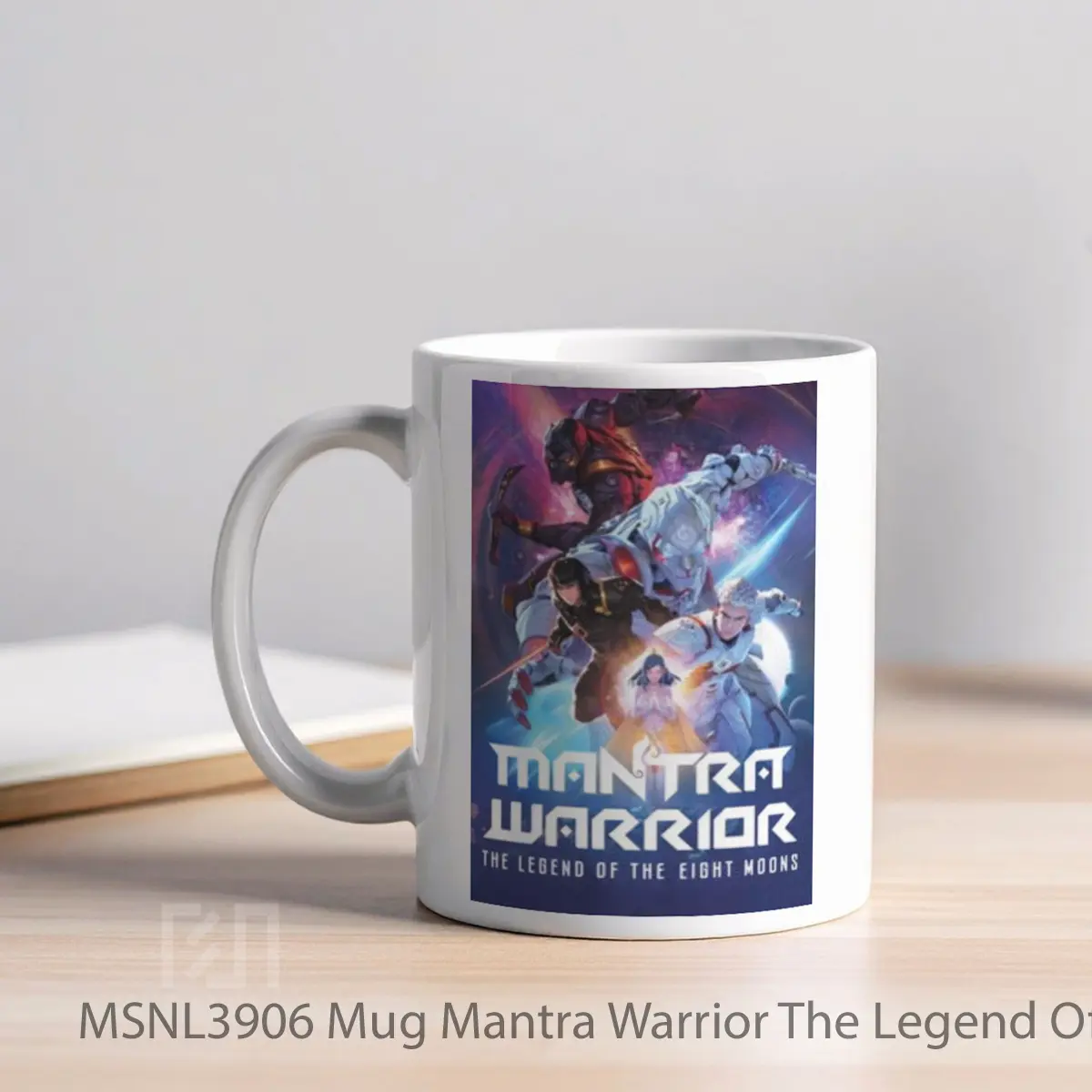 Mug Mantra Warrior The Legend Of The Eight Moons Gelas Keramik Tema Film MSNL3906 - Tampak Kiri