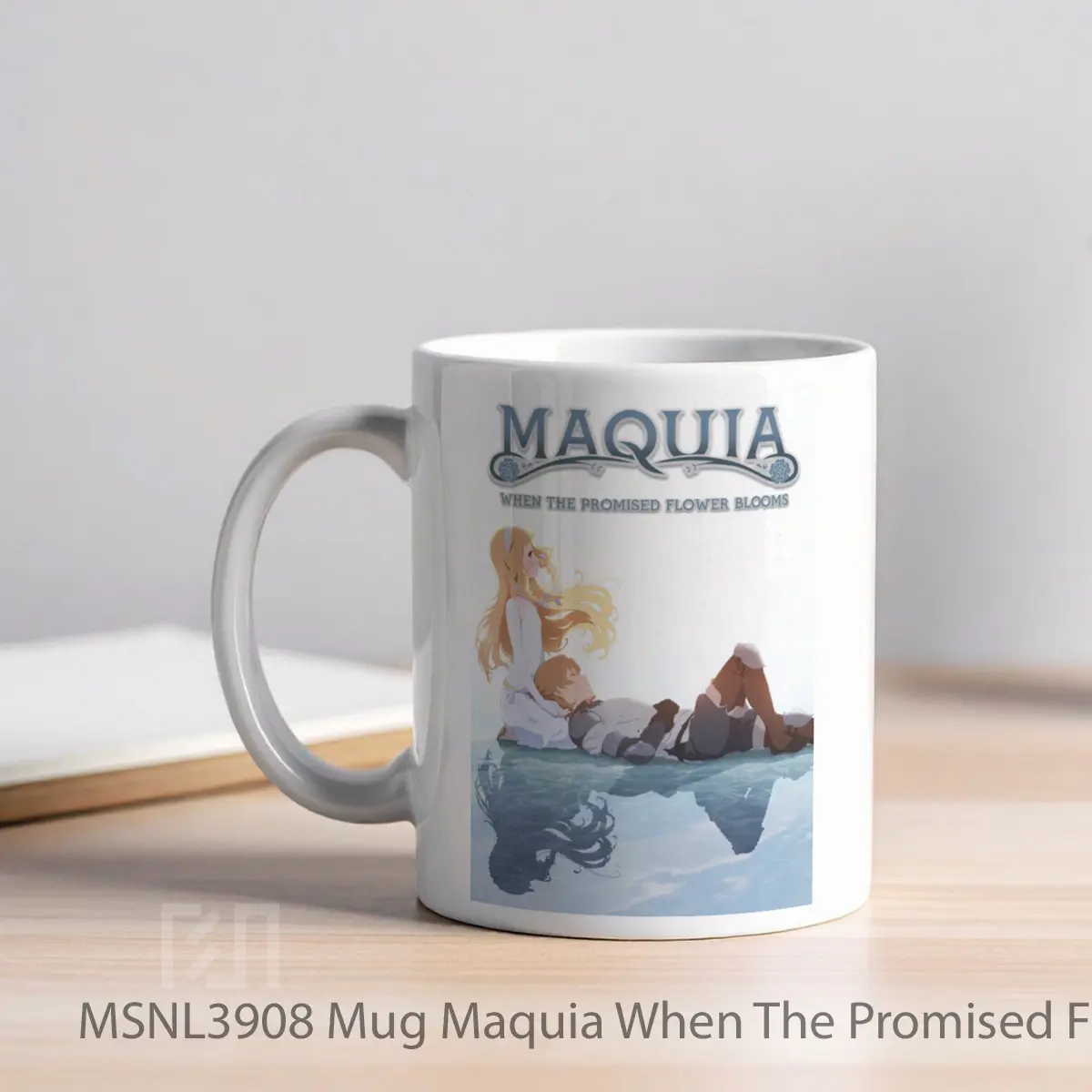 Mug Maquia When The Promised Flower Blooms Gelas Keramik Tema Film MSNL3908 - Tampak Kiri