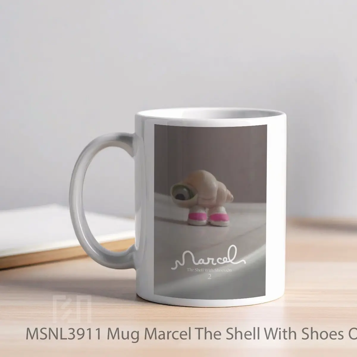 Mug Marcel The Shell With Shoes On Two Gelas Keramik Tema Film MSNL3911 - Tampak Kiri