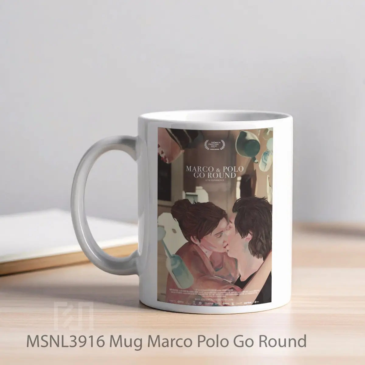 Mug Marco Polo Go Round Gelas Keramik Tema Film MSNL3916 - Tampak Kiri