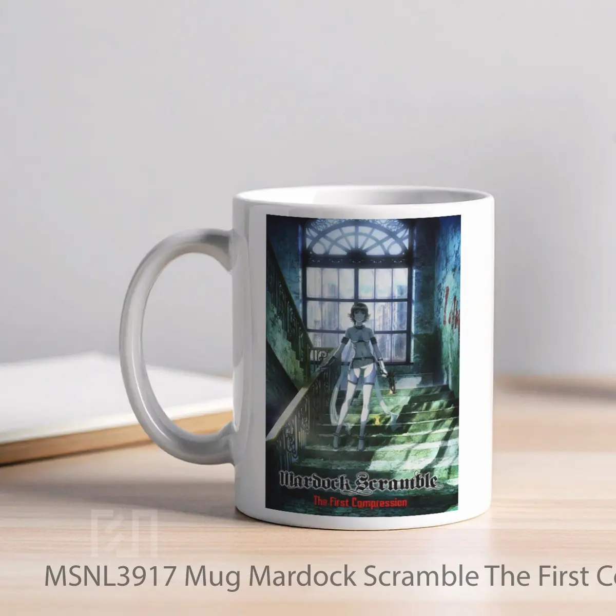 Mug Mardock Scramble The First Compression Gelas Keramik Tema Film MSNL3917 - Tampak Kiri