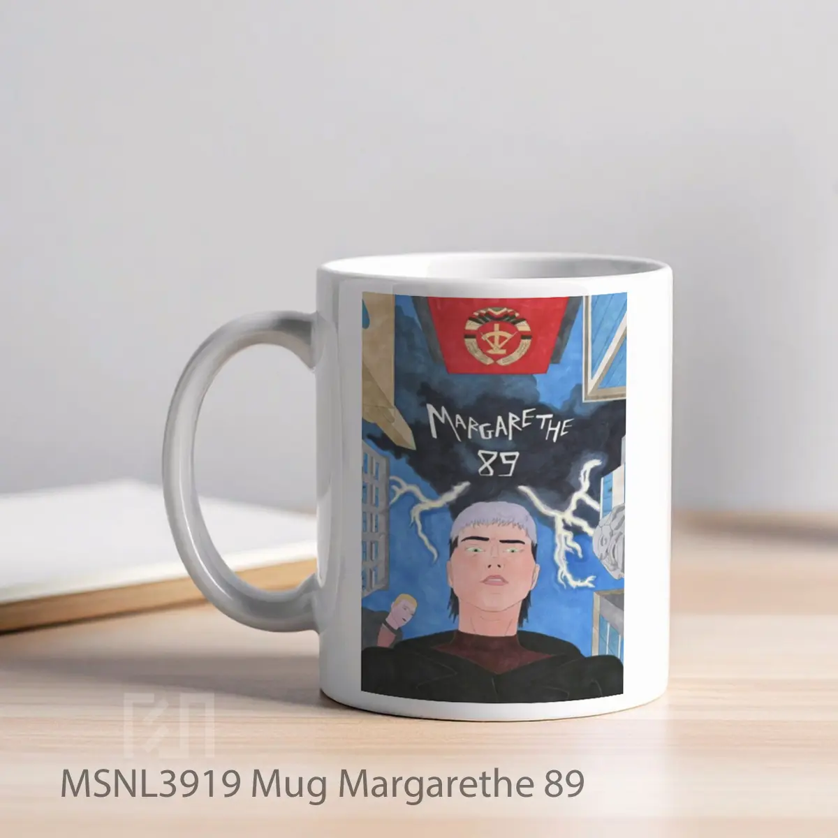 Mug Margarethe 89 Gelas Keramik Tema Film MSNL3919 - Tampak Kiri