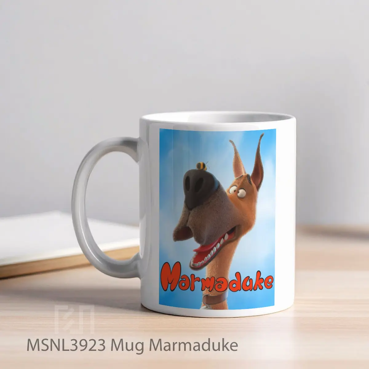 Mug Marmaduke Gelas Keramik Tema Film MSNL3923 - Tampak Kiri
