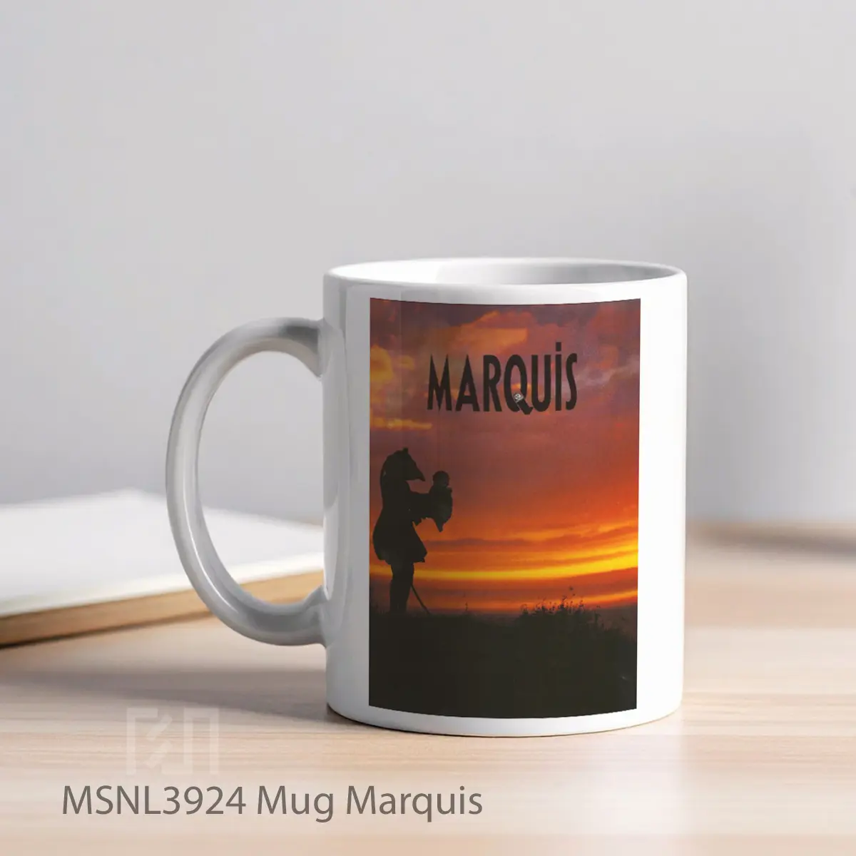 Mug Marquis Gelas Keramik Tema Film MSNL3924 - Tampak Kiri