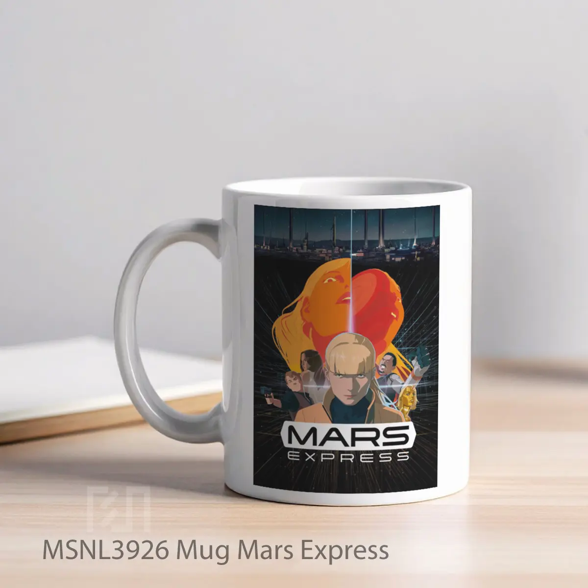 Mug Mars Express Gelas Keramik Tema Film MSNL3926 - Tampak Kiri
