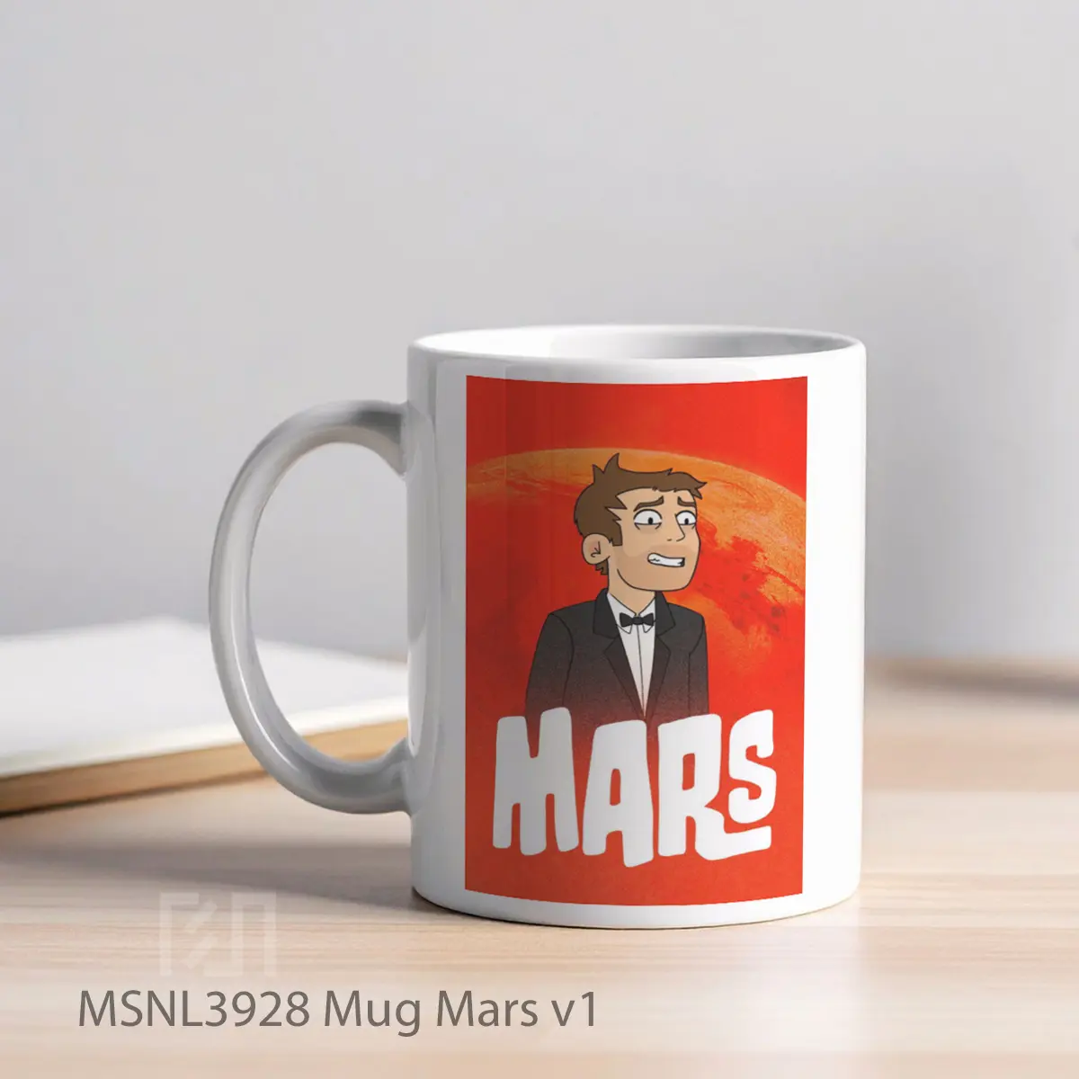 Mug Mars V1 Gelas Keramik Tema Film MSNL3928 - Tampak Kiri