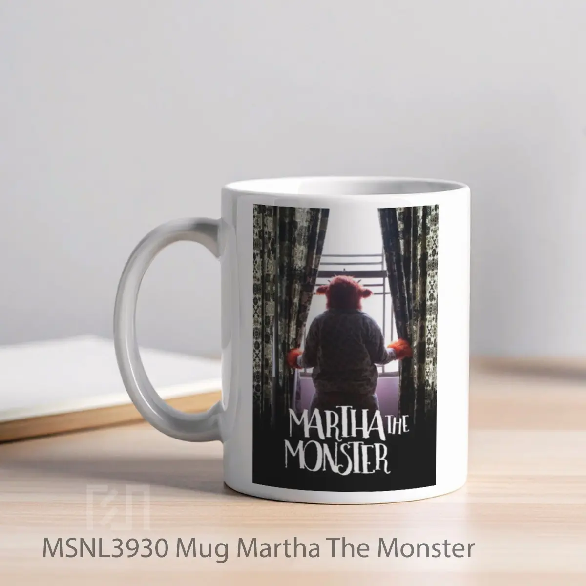 Mug Martha The Monster Gelas Keramik Tema Film MSNL3930 - Tampak Kiri