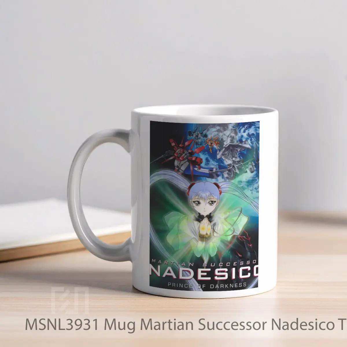 Mug Martian Successor Nadesico The Motion Picture Prince Of Darkness Gelas Keramik Tema Film MSNL3931 - Tampak Kiri