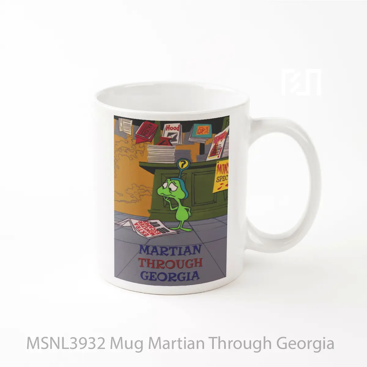 Mug Martian Through Georgia Gelas Keramik Tema Film MSNL3932