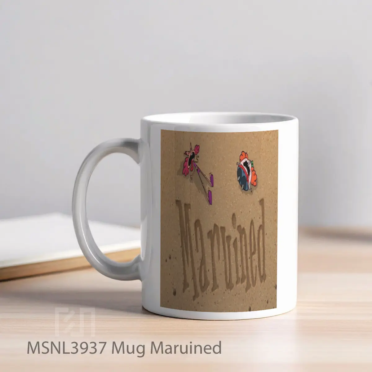Mug Maruined Gelas Keramik Tema Film MSNL3937 - Tampak Kiri