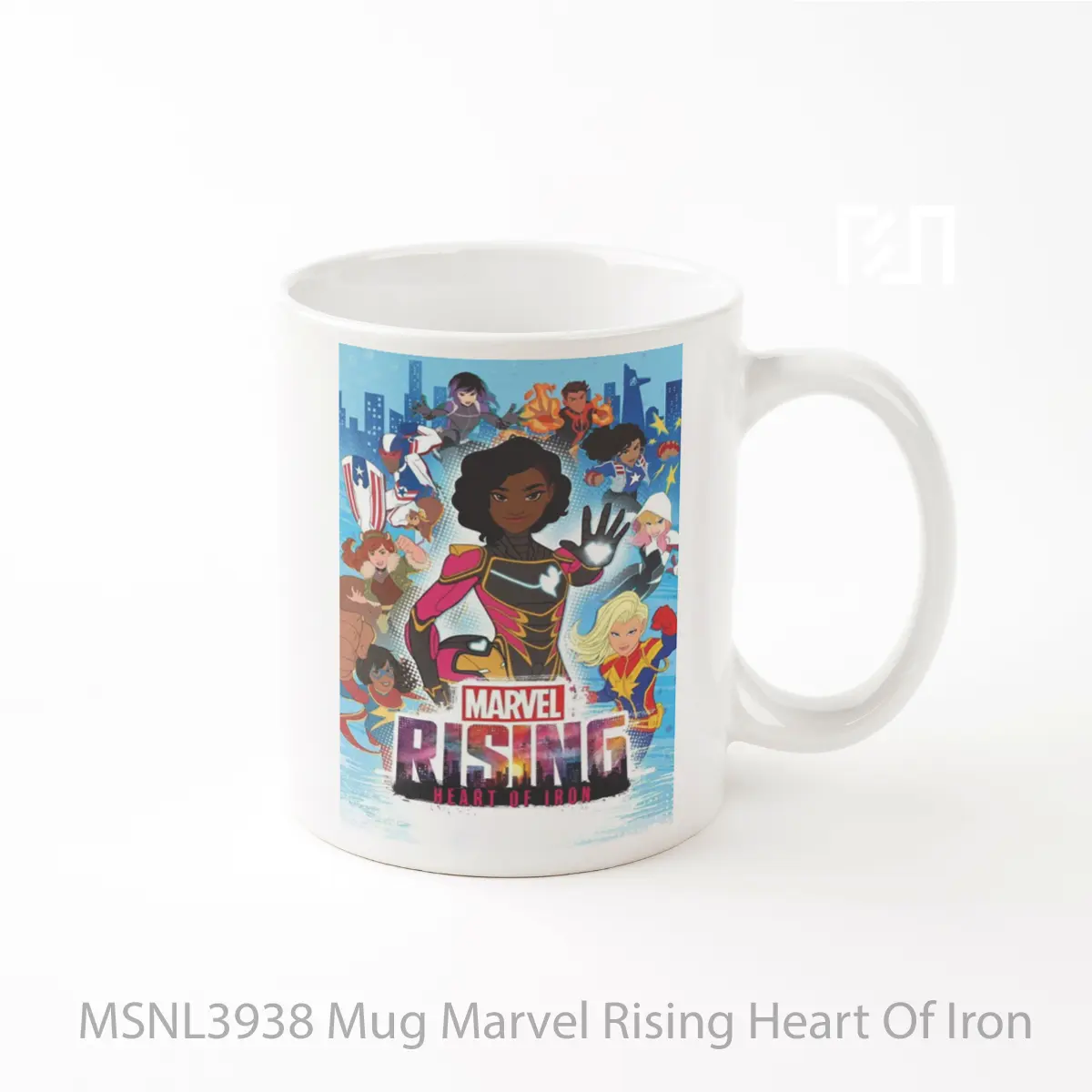 Mug Marvel Rising Heart Of Iron Gelas Keramik Tema Film MSNL3938