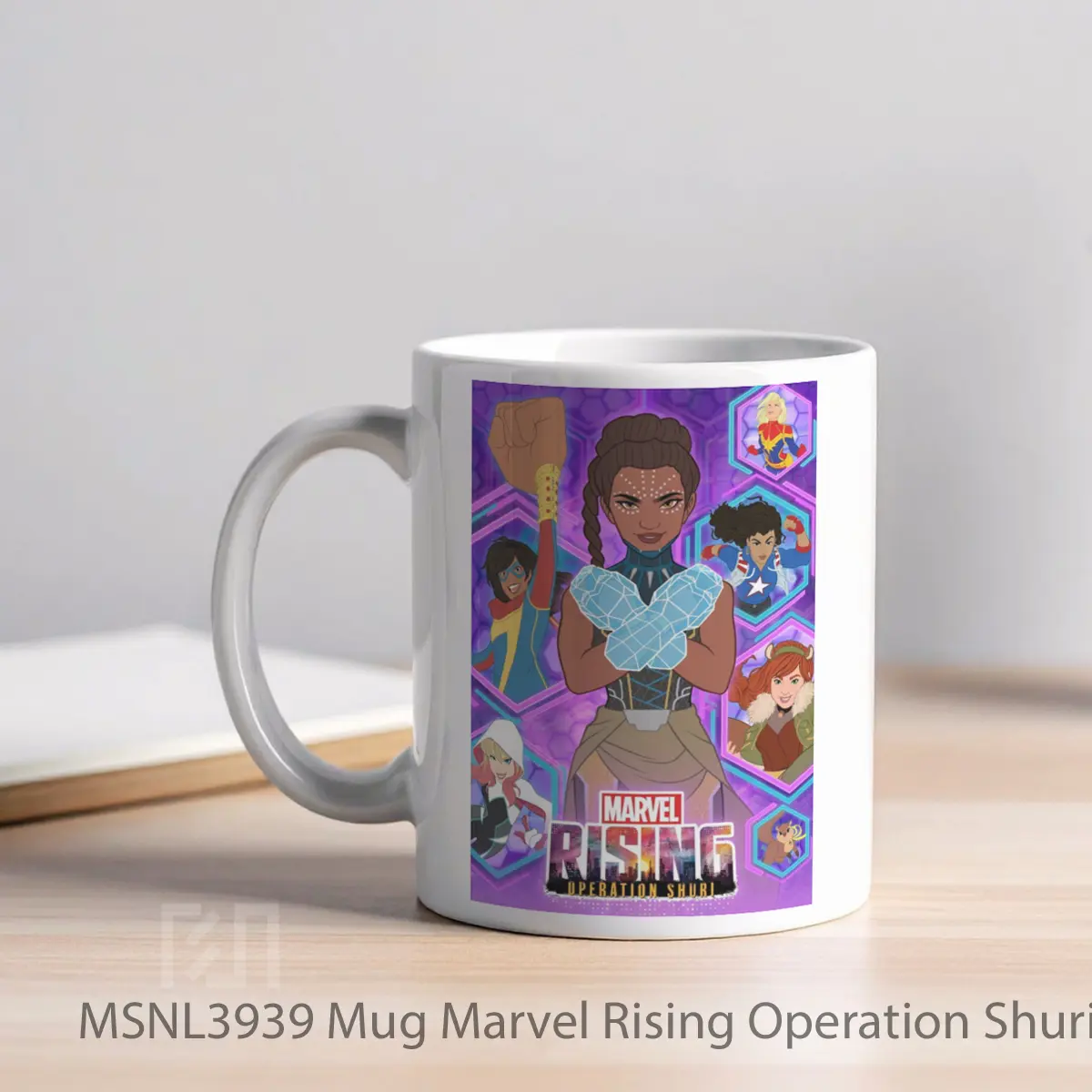 Mug Marvel Rising Operation Shuri Gelas Keramik Tema Film MSNL3939 - Tampak Kiri