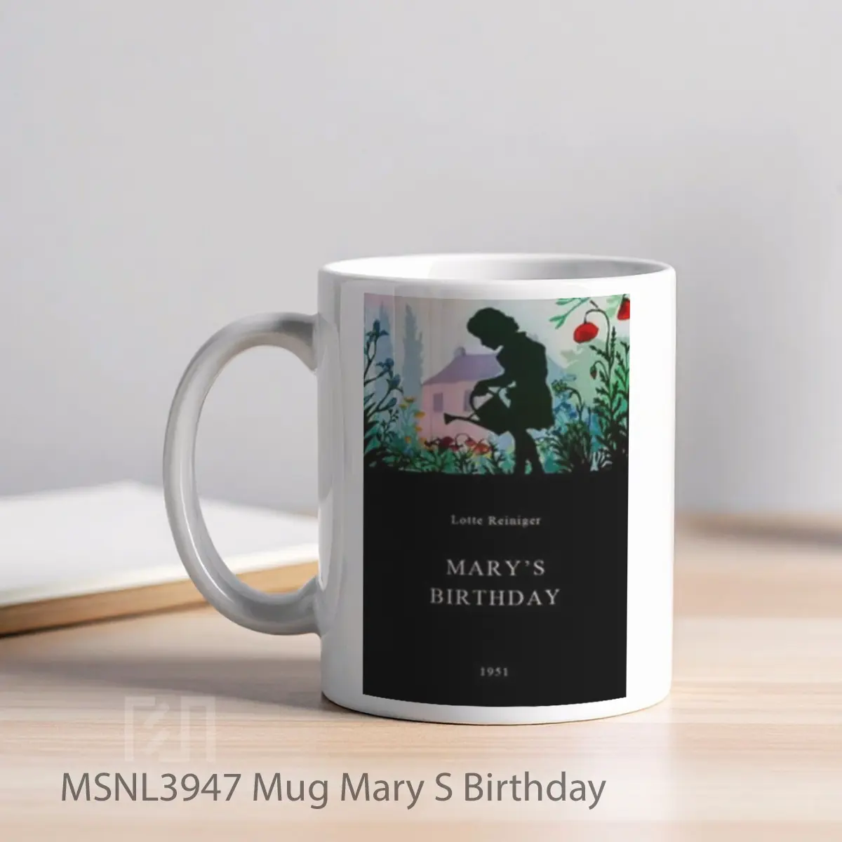 Mug Mary S Birthday Gelas Keramik Tema Film MSNL3947 - Tampak Kiri